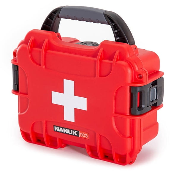 Nanuk Outdoor Series 903 Waterproof First Aid Case, Red