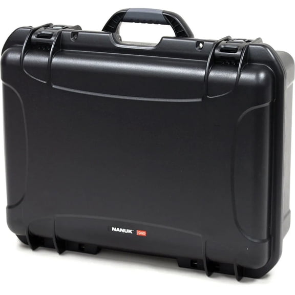 Nanuk Large Series 940 Lightweight NK-7 Resin Waterproof Protective Case with Padded Dividers, Black