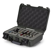 Nanuk Outdoor Series 909 Lightweight NK-7 Resin Waterproof Protective Case with Foam Insert for 8 Knives, Olive