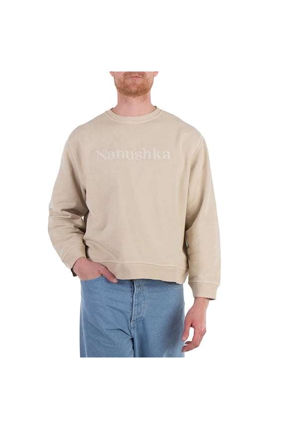 Mart Cotton Logo-Embroidered Sweatshirt, Size Medium