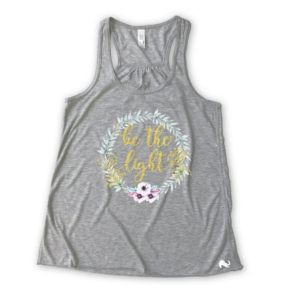 NanyCraft's Be the Light Ladies Racerback Tank Top