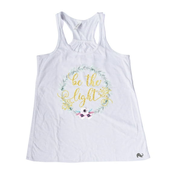NanyCraft's Be the Light Ladies Racerback Tank Top