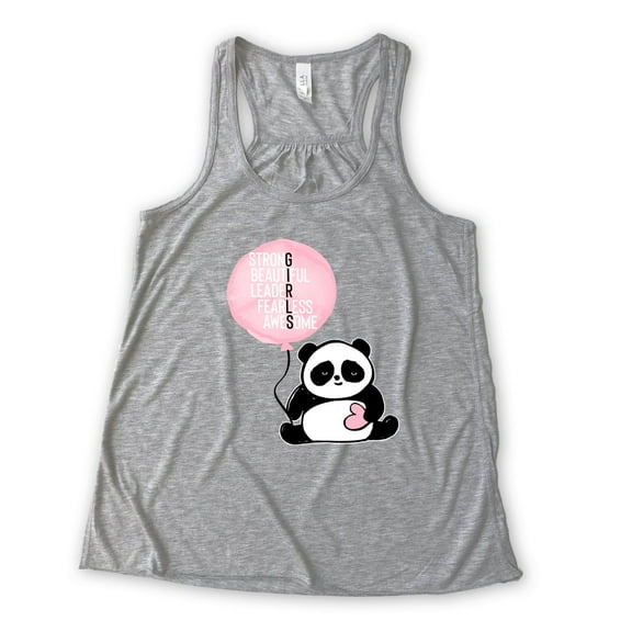 NanyCraft's Girls-Strong Beautiful Leader Fearless Awesome Ladies Racerback Tank Top