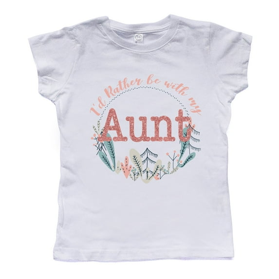 NanyCraft's I'd Rather be with my Aunt Girl T-Shirt