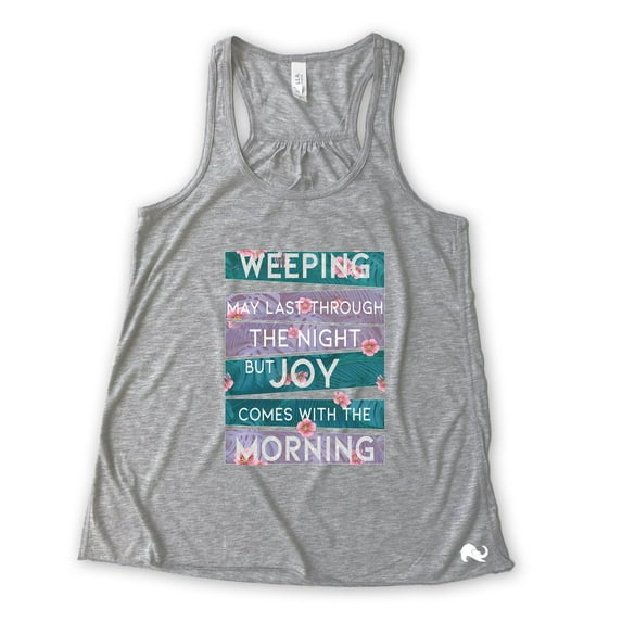 NanyCraft's Joy comes with the Morning Ladies Racerback Tank Top
