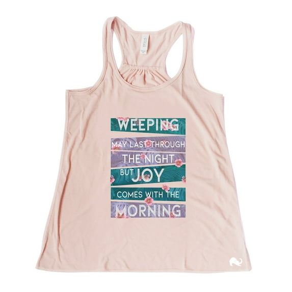 NanyCraft's Joy comes with the Morning Ladies Racerback Tank Top
