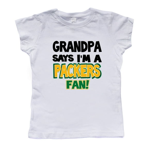 NanyCraft's My Grandpa Says I'm a Packers Fan Girl T-Shirt