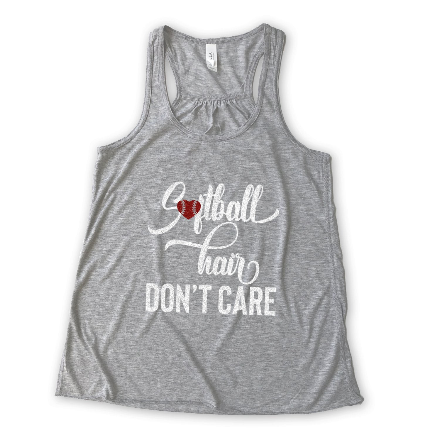 NanyCraft's Softball Hair don't Care Girls Tank Top - Walmart.com