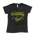 thumbnail image 1 of NanyCrafts' Birthday Girl Ladies Modern Fit V-Neck Shirt, 1 of 2