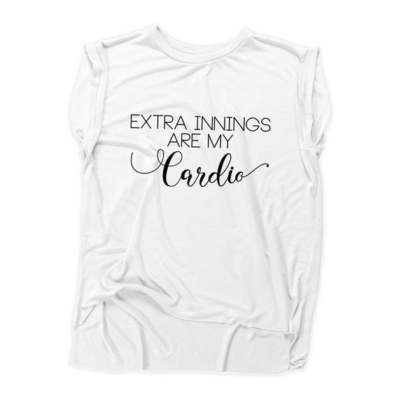 NanyCrafts' Extra Innings are my Cardio Flowy Muscle Tee