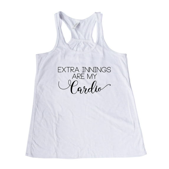 NanyCrafts' Extra Innings are my Cardio Women's Racerback Tank Top