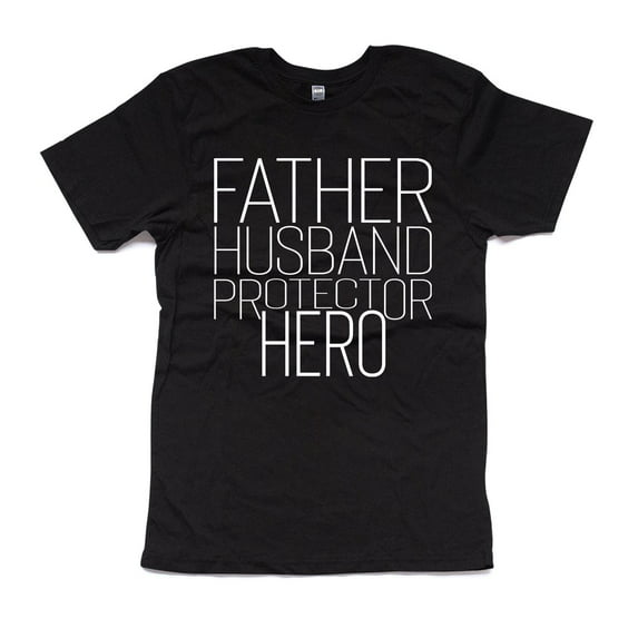 NanyCrafts' Father Husband Protector HERO Adult Fine Jersey Tee