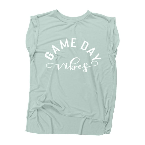 NanyCrafts' Game Day Vibes Flowy Muscle Tee