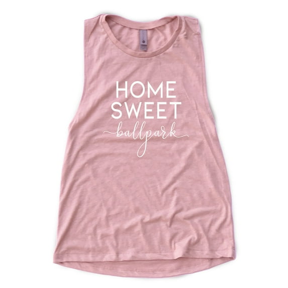 NanyCrafts' Home Sweet Ballpark Women's Festival Muscle Tank