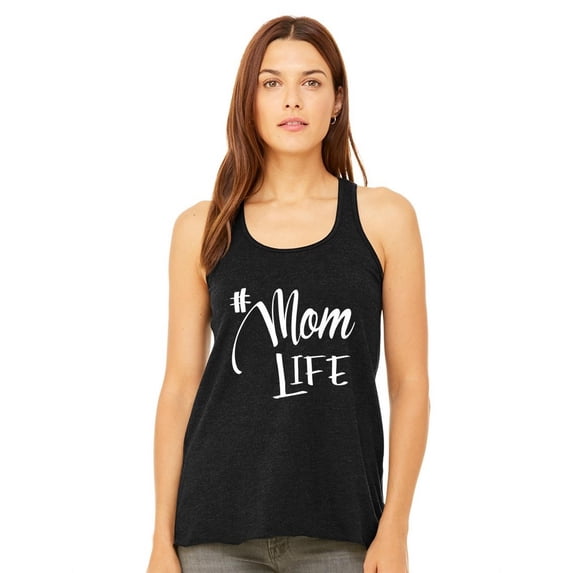 NanyCrafts #MomLife Women's Flowy Racerback Tank