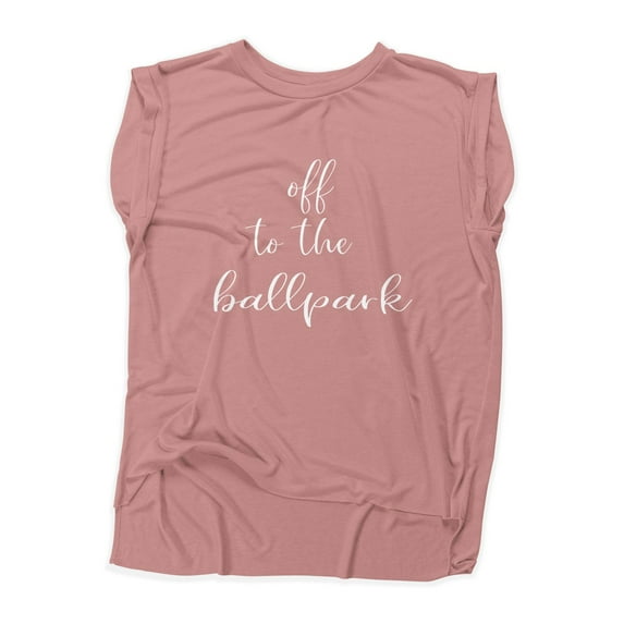 NanyCrafts' Off the Ballpark Flowy Muscle Tee