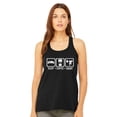 thumbnail image 1 of NanyCrafts Sleep Coffee Squat Women's Flowy Racerback Tank, 1 of 2