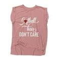 thumbnail image 1 of NanyCrafts' Softball Hair don't Care Flowy Muscle Tee, 1 of 2