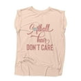 thumbnail image 1 of NanyCrafts' Softball Hair don't Care Flowy Muscle Tee, 1 of 2