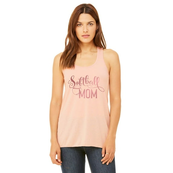 NanyCrafts' Softball Mom Women's Racerback Tank Top