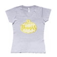 thumbnail image 1 of NanyCrafts' Thanks Gold Pumpkin Ladies Modern Fit V-Neck Shirt, 1 of 2