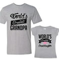 thumbnail image 1 of NanyCrafts World's Greatest Grandpa - World's Greatest Granddaughter Matching Set Men's Adult Jersey shirt - Girl's Shirt, 1 of 2