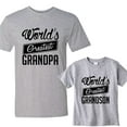 thumbnail image 1 of NanyCrafts World's Greatest Grandpa - World's Greatest Grandson Matching Set Men's Adult Jersey shirt - Boy's Shirt, 1 of 2