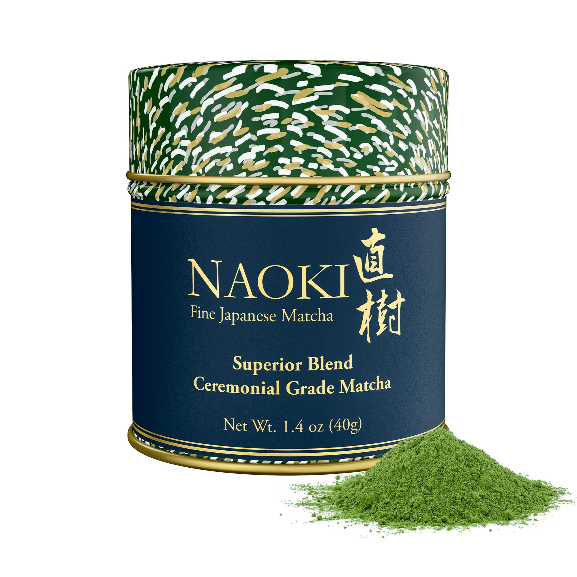 Naoki Matcha Superior Ceremonial Blend â€“ Authentic Japanese First Harvest Ceremonial Grade Matcha Green Tea Powder from Uji, Kyoto (40g / 1.4oz)