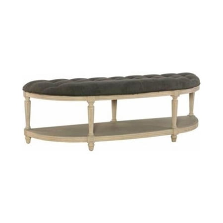 Powell Naomi Demilune Bench Charcoal