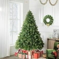 Naomi Home 4.5ft Christmas Tree with Lights, Realistic Traditional Christmas Tree Prelit with