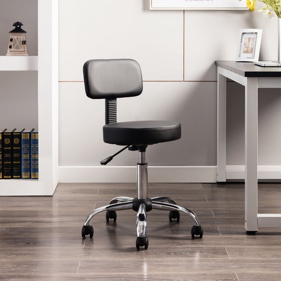 Naomi Home Adjustable Drafting Stool-Color:Black