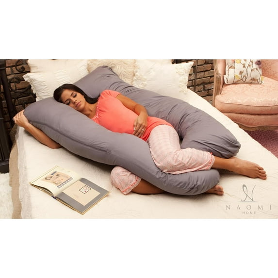 Naomi Home Cozy cooling Body Pillow-Color:Gray