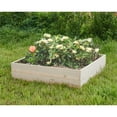 thumbnail image 1 of Naomi Home Iris Garden Bed Large Garden Box Wooden Raised Garden Beds Outdoor for Vegetables Square 4 ft x 4 ft Large Raised Planter Boxes for Gardening Herbs Flowers in Backyard 48" x 48", 1 of 10