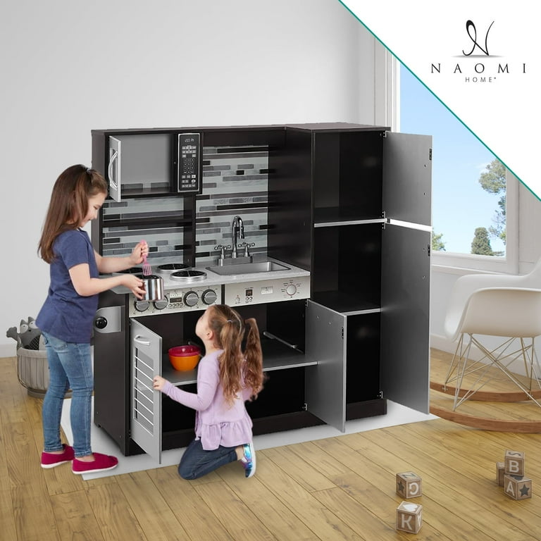 Sato インテリア コレクション レア ドーム kitchentimer Naomi Home Kids Wooden Play Kitchen; Toy Kitchen Set with Stove