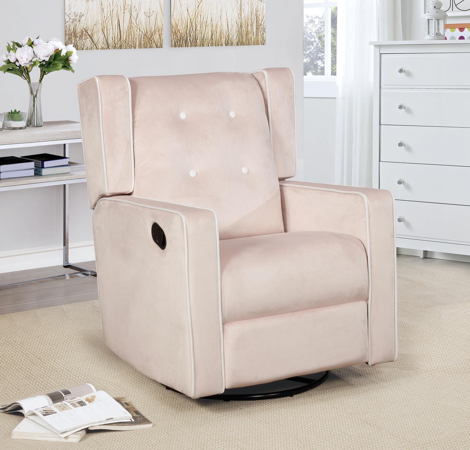 Jnoasmi Rocker Naomi Home Odelia Swivel Glider Rocker Recliner Microfiber, Multiple ...