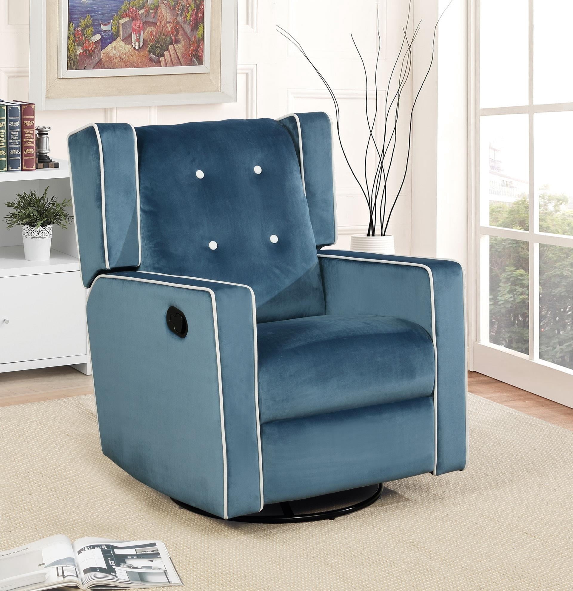 Jnoasmi Rocker Naomi Home Odelia Swivel Glider Rocker Recliner Microfiber, Multiple ...