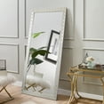 thumbnail image 1 of Naomi Home Penelope 66” x 70” Silver Modern Standing Mirror, 1 of 11