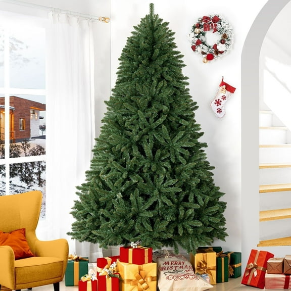 Naomi Home Pre-Lit PVC Artificial Christmas Tree-Size:7.5 ft