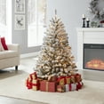 thumbnail image 1 of Naomi Home Pre-Lit Snow Frosted Artificial Spruce Christmas Tree-Size:4.5 ft,Width:30", 1 of 6
