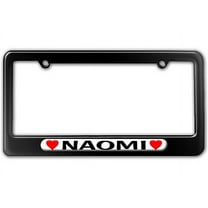 Naomi Love with Hearts License Plate Frame