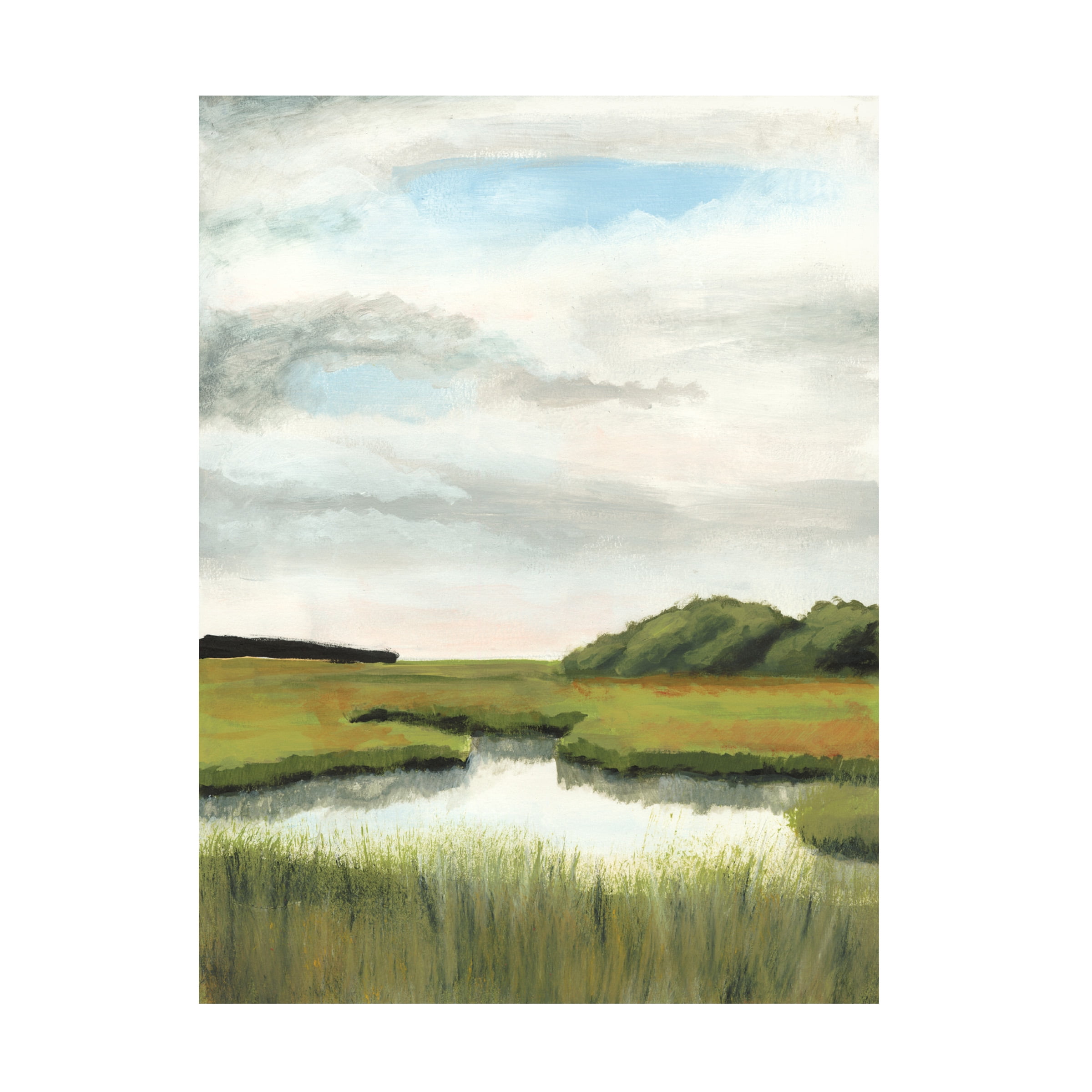 Trademark Fine Art Naomi McCavitt Marsh Landscapes Ii Canvas Wall Art - 14x19