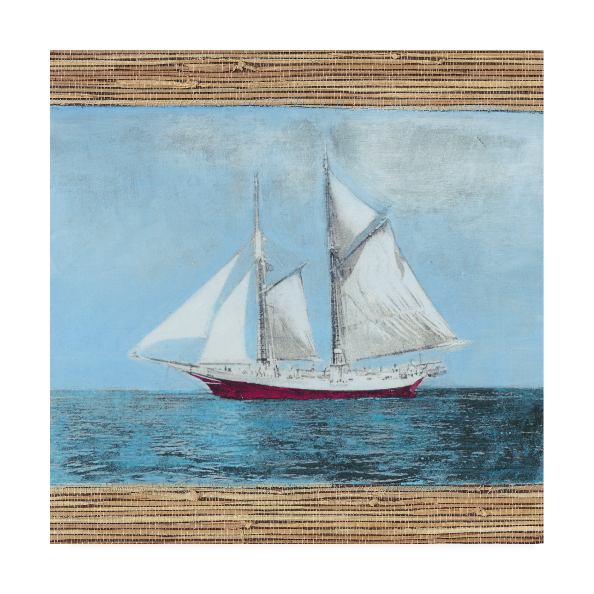 Naomi Mccavitt 'Seagrass Nautical Ii' Canvas Art