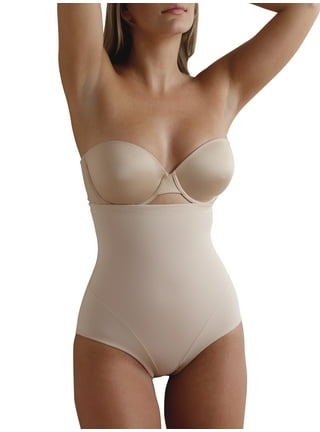 Cupid Women's Plus Size Extra Firm Control Back Magic Open-Bust Shaping  Bodysuit Shapewear 