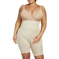thumbnail image 1 of Naomi & Nicole Women's Plus Size Comfortable Firm Control High Waist Thigh Slimmer Shapewear, 1 of 6