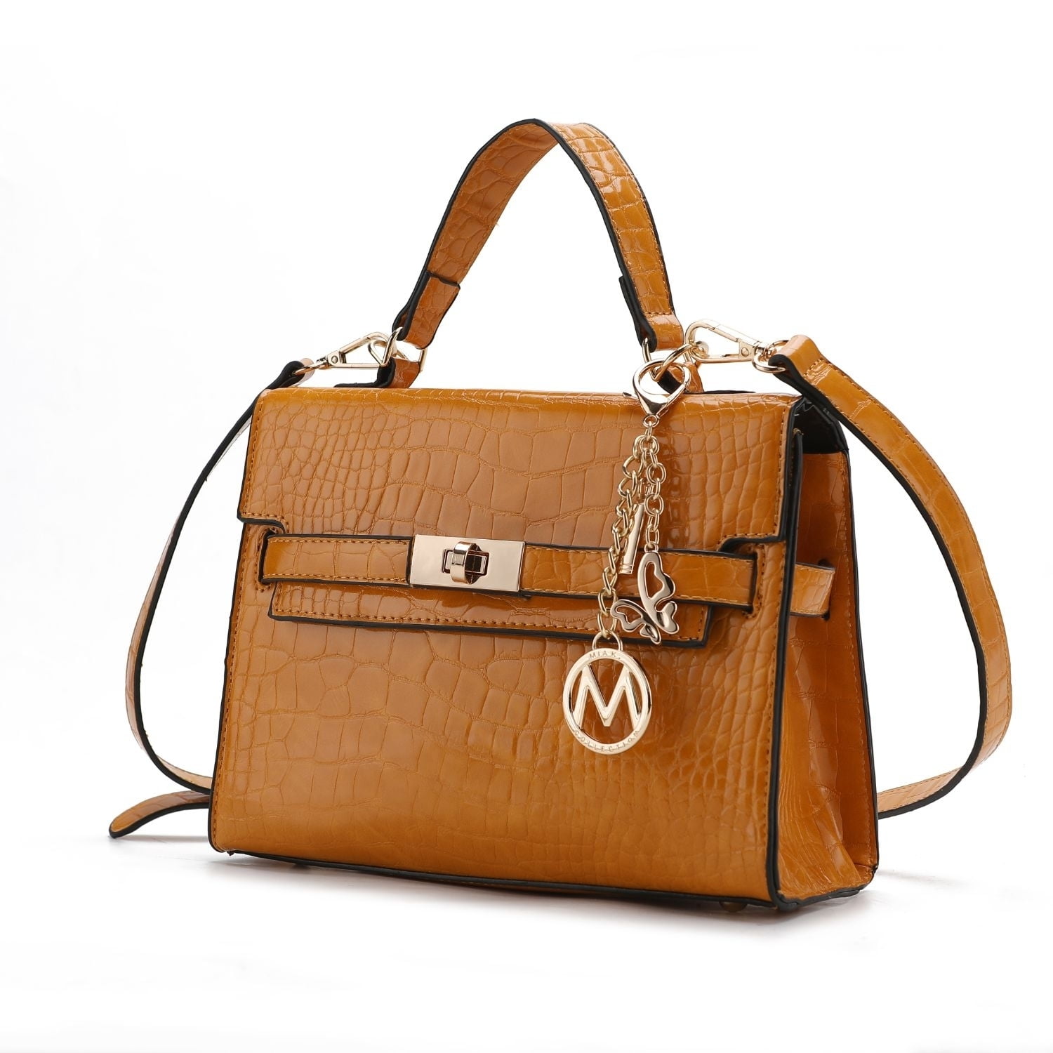 JENNU Miami Vegan Ruched Satchel main image 1