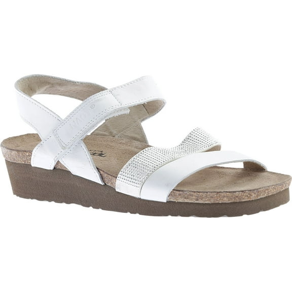 Naot  Krista White Lea/White W/Silver 7807-WB4 37 M