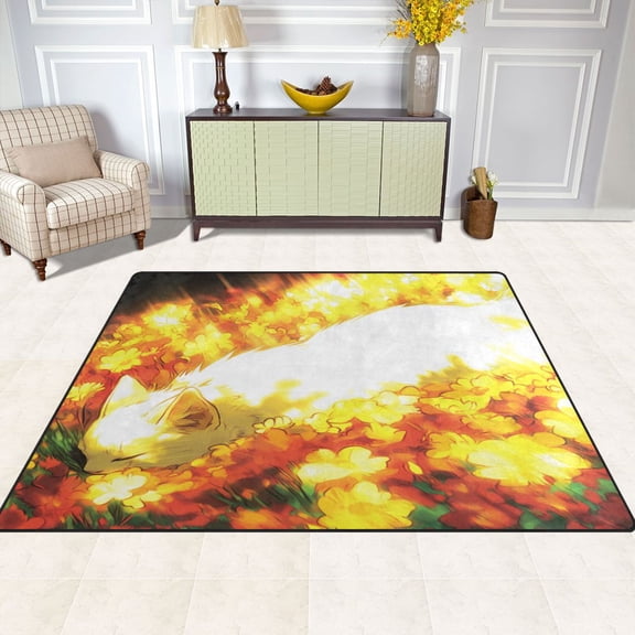 Nap Cat 63''x48'' Plush Memory Foam Bath Mat, Soft, Absorbent, Non Slip, Durable