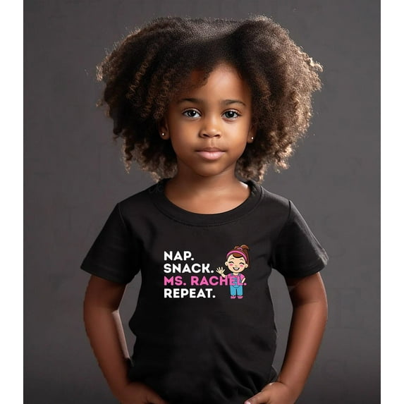 Nap Snack Ms Rachel Repeat Preschool Teacher Fan Youth Toddler T-Shirt