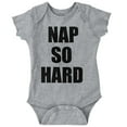 thumbnail image 1 of Nap So Hard Funny Rap Hip Hop Baby Romper Boys or Girls Infant Baby Brisco Brands 18M, 1 of 6