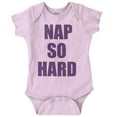 thumbnail image 1 of Nap So Hard Funny Rap Hip Hop Baby Romper Boys or Girls Infant Baby Brisco Brands NB, 1 of 6